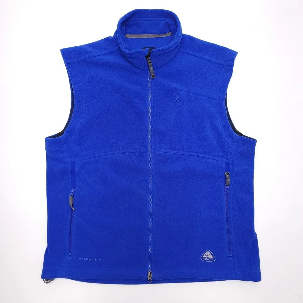 Nike ACG Therma-Fit Fleece Vest Men's XL Vintage Y2K Gorpcore Thermal Layer 2‎